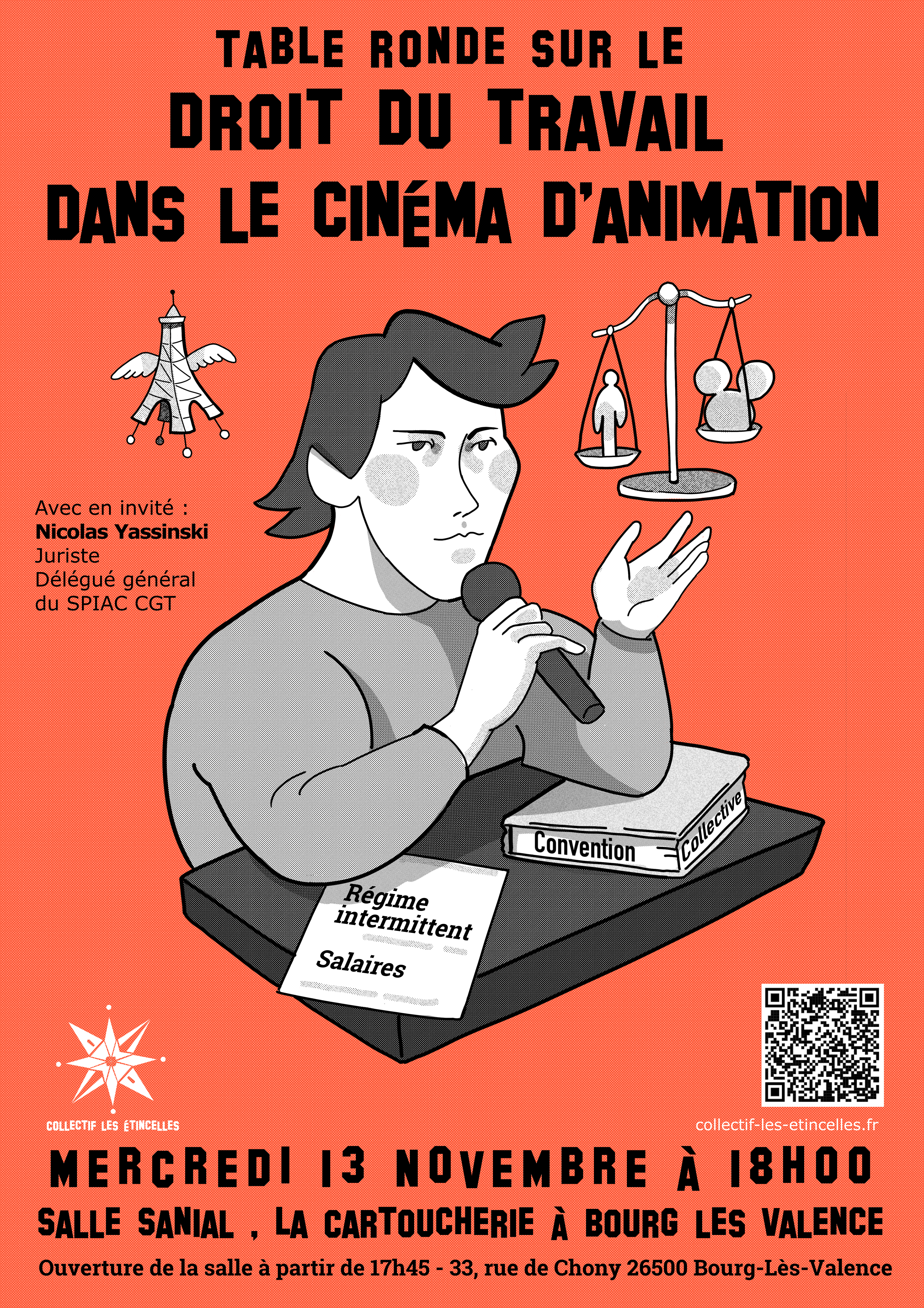 13 novembre 2024 : Table ronde sur le droit du travail dans le cinéma d’animation
